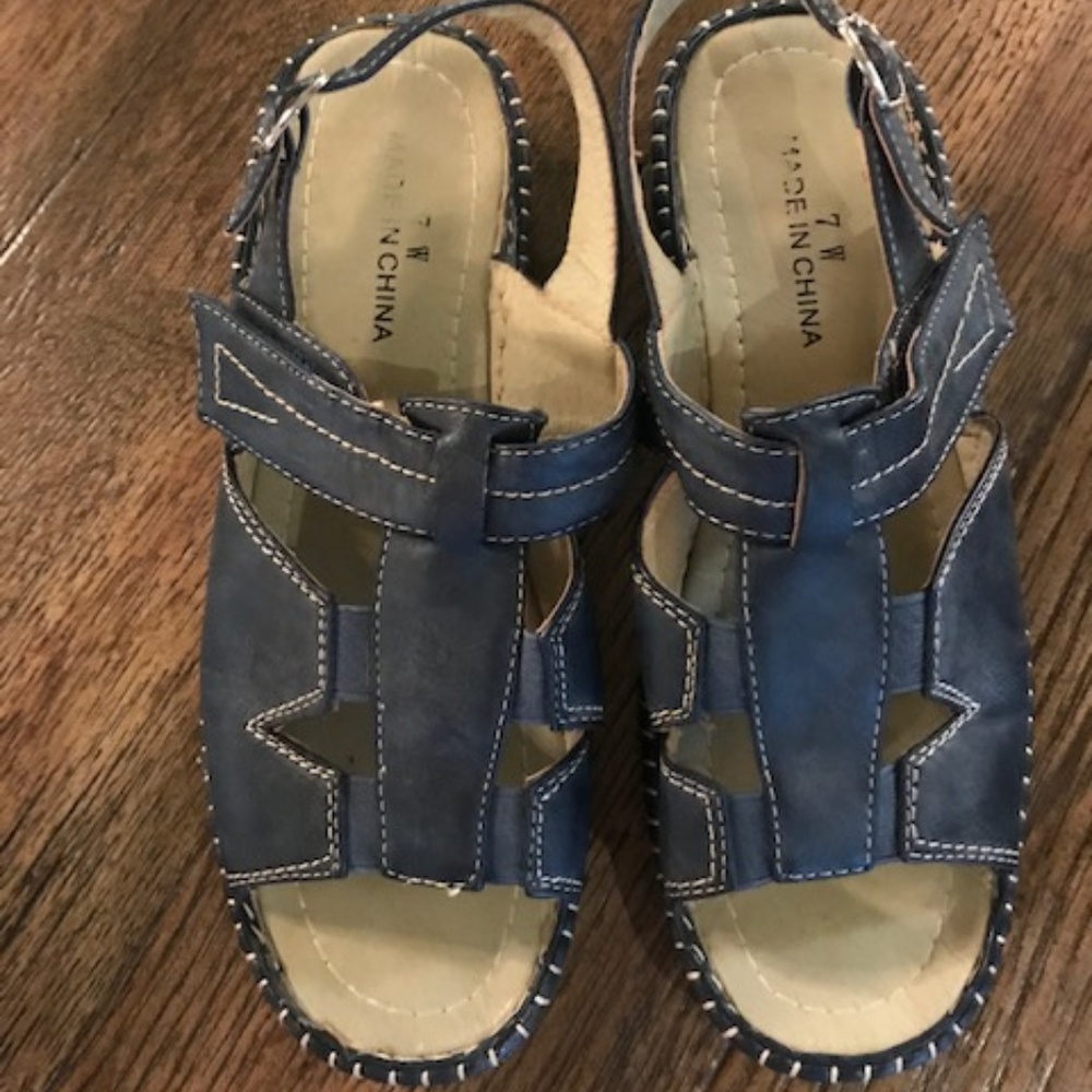 Blue Sandals